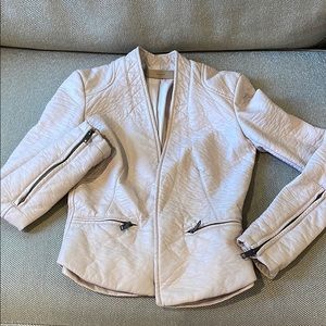 Blank NYC Light Pink Pleather Jacket